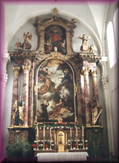 Main altar St. Nicholas Church, Oberndorf